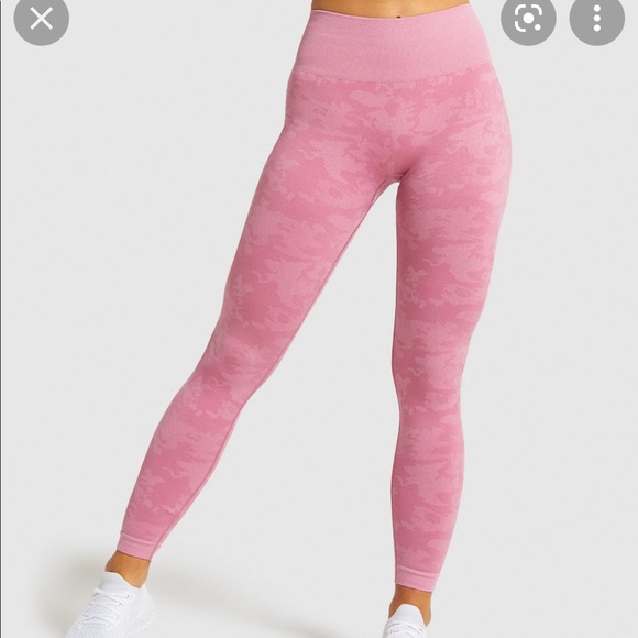 Gymshark Pants - Gymshark Pink Camo Seamless Leggings